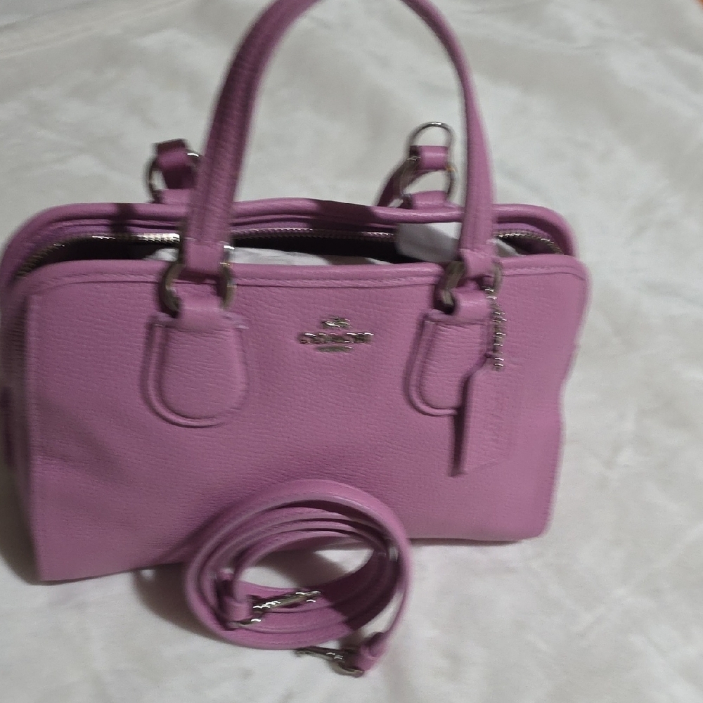 Coach Light Pink Satchel Bag - Picture 7 of 16